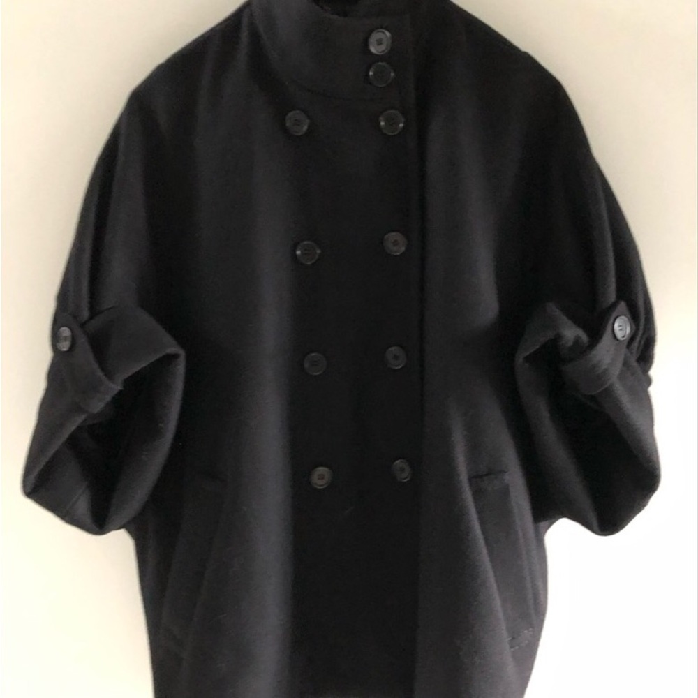 BCBGMaxAzria Dolman Double Breasted Peacoat